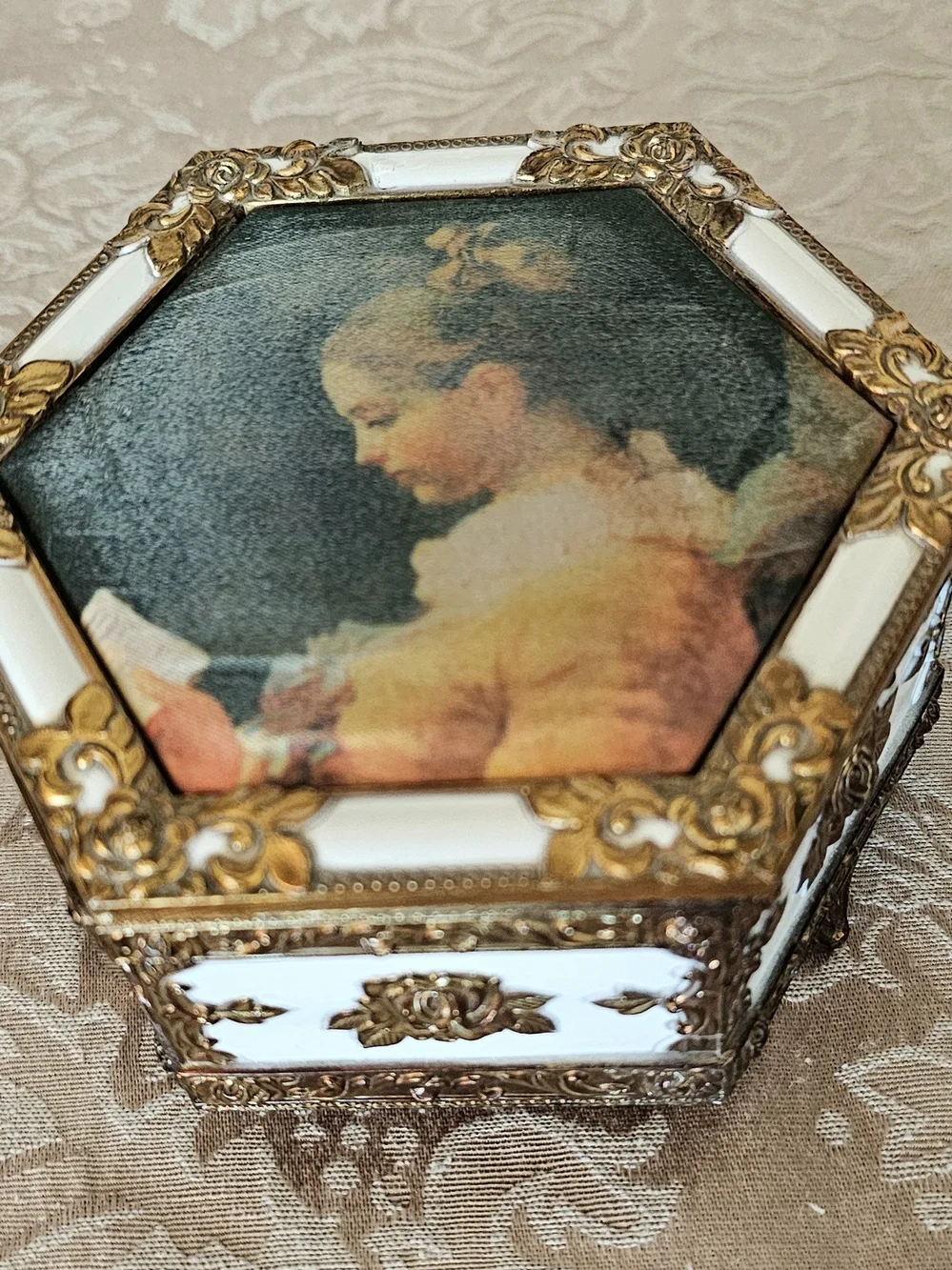 San Francisco Music Box Company elegant hexagon